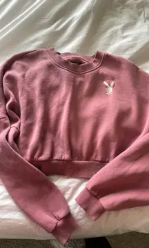 Playboy Bunny Cropped Crewneck