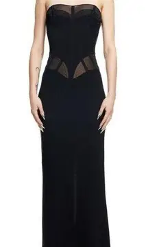 NWT H&M X Mugler Strapless Evening Gown