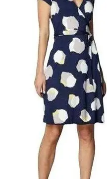 Boden Floral Wrap Midi Dress Size 4 Long / Tall