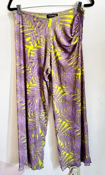 Cosabella Floral Print Mesh Pants Festival Fairycore‎ Vacation Medium