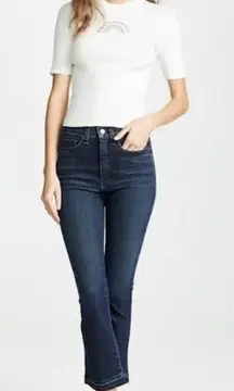 Veronica Beard Carly 11” kick flare high rise dark wash jeans 26”​