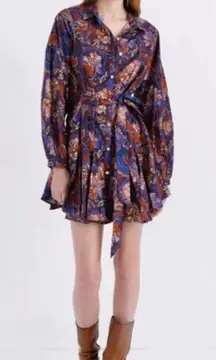 Chufy Women's Ushi Mini Shirt Dress Purple in Forever Patagonia size small