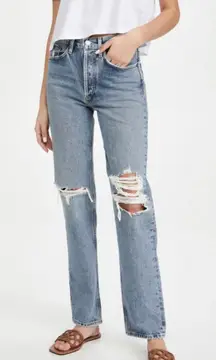 AGOLDE Lana Mid-Rise Straight Jeans