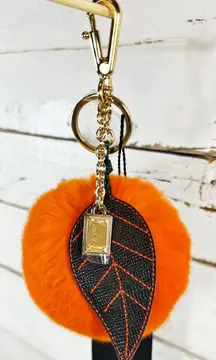 Dolce & Gabbana Orange Rabbit Fur Bag Charm