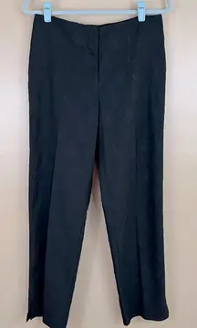 Worthington Women’s Black Embroidered Flat Front Dress Pants 10 Whimsigoth