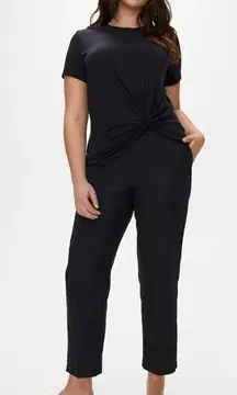 Aritzia The Group Babaton Jimmy Pull On Ankle Pants in Black Women's XS NEW