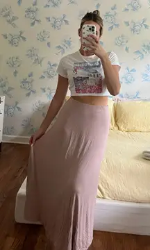 Pink Midi Skirt