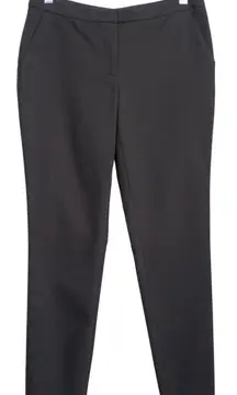 CALVIN KLEIN Black Cropped Trouser Dress Pants Stretch Pockets Women's 4