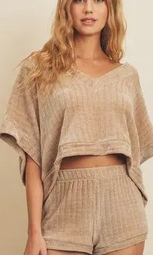 Wayward Chenille Elastic Lounge Shorts