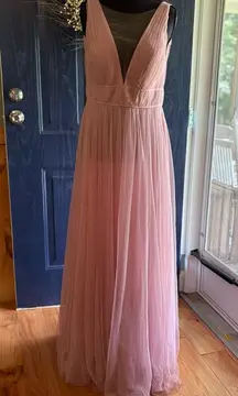 Jenny Yoo Tulle Dress, Whipped Apricot, Size 2
