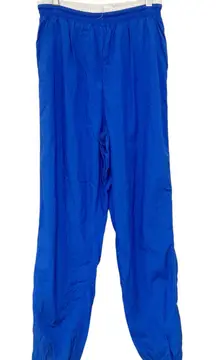 Vintage Nike Elite Blue Nylon Windbreaker Track Pants Sz M