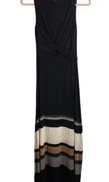 Bailey 44 Delphi Cut Out Black Striped Maxi Dress