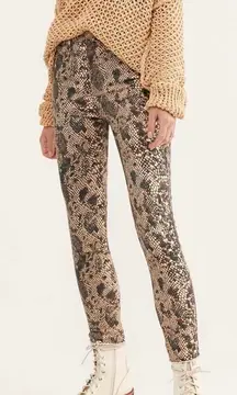 NWT  By Free People Snake Skin Jegging