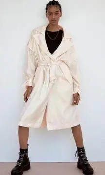 ZARA  Iridescent Trench Coat