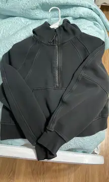 Black Cropped Hoodie