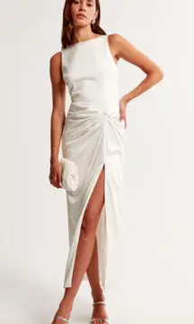 Draped Skirt Maxi Dress