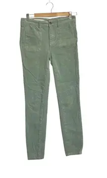 Pilcro and the Letterpress Anthro Mint Green High-Rise Skinny Corduroys Pants