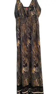 Animal print Maxi sundress L