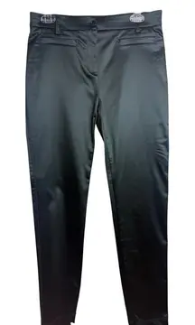 D&G Dolce and Gabbana Black Satin Pants Sz. 42 (US 6)