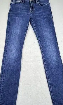 Frame Jeans Womens 28‎ Blue Le Skinny de Jeanne Stretch Preppy