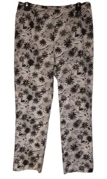Willi Smith White and Black Stretch Pant Size 10