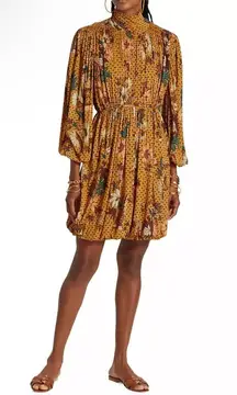 NEW NWT  Wilhemina Geometric Floral Dress In Amber