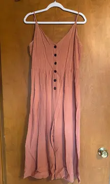 One Clothing Romper Rust Wide Leg M