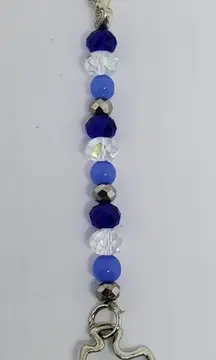 Beaded Autism Awareness Keychain