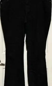 Woman Within Black High Rise Flared Leg Jeans Size 22W‎ Tall