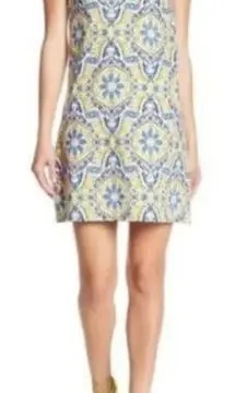 Betsy Johnson Yellow China Plate Sheath
Sleeveless Mini Dress Women Size 4