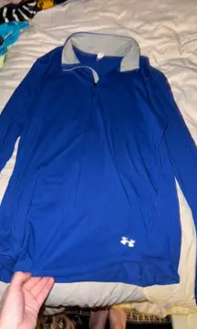 Blue Quarter Zip