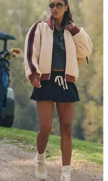 NWT Free People FP Movement Fleecy Sherpa Scrunchy Pippa Jacket Size Large