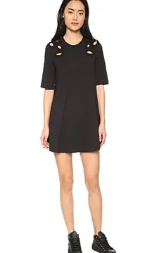 McQ By  Black T-Shirt Dress