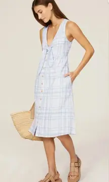 Love, Whit Light Blue Plaid Sundress