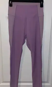 WILO The Label two tone ribbed purple leggings‎ size medium