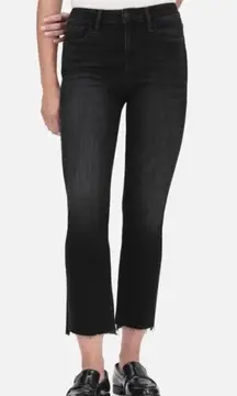 Frame Black Le Crop Mini Boot Preppy Quiet Luxury Coastal Step Hem Jeans 28