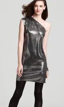 Michael Kors Sequin One Shoulder Dress