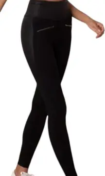 ADAY Black Throw And Roll Leggings Size Small MSRP 145.00