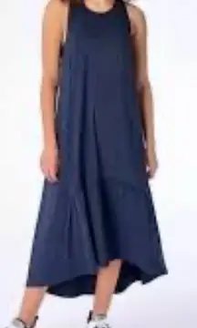 Sweaty Betty Ace Racerback Midi Dress in Navy Blue Size Medium
