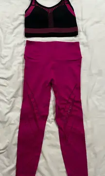 Pink and Black Activewear Set