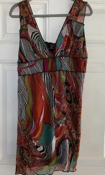 Fire Los Angeles Size Large‎ Retro Multicolor