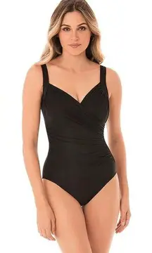 MiracleSuit NEW  Women's Swim Revele Tummy Control Underwire One Piece Swimsuit