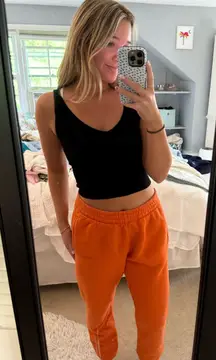 Orange Outdoor Voices Sweatpants