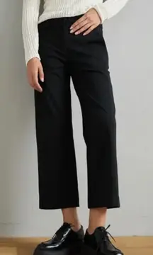 KOTN Egyptian‎ Cotton Crop Wide Leg Trouser Black Size 4
