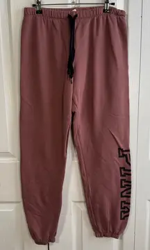 Pink Victoria’s Secret mauve sweatpant joggers size medium