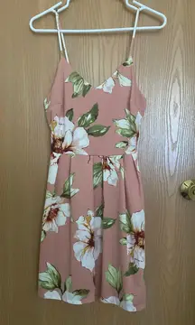 Pink Flowery Dress