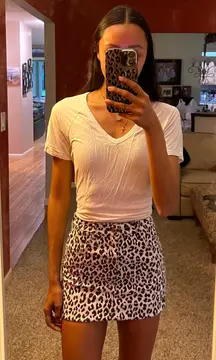 H&M Cheetah Mini Skirt