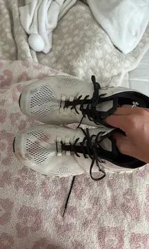 white and black on clouds