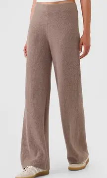 [Gap] Beige High Rise CashSoft Wide Rib Knit Sweater Pants NWT Sz Large Tall LT
