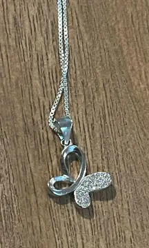 Sterling silver necklace and pendant set